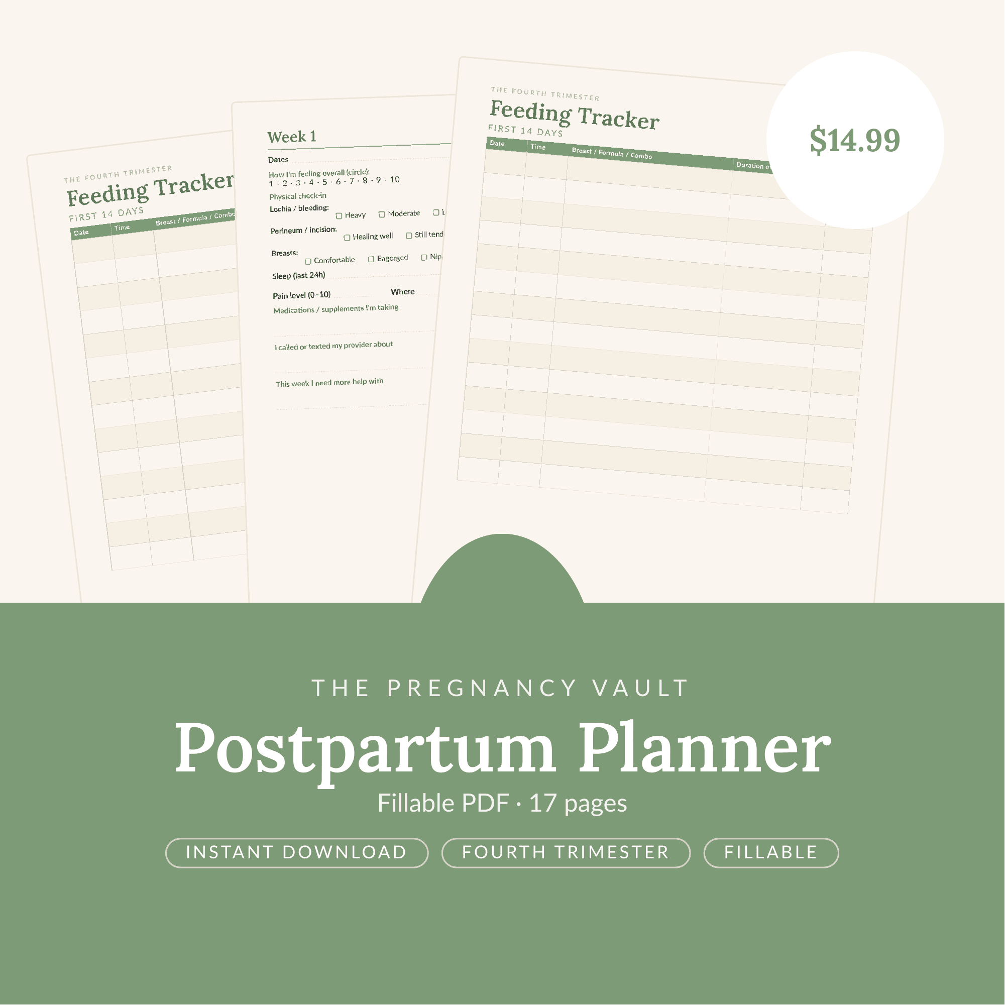 Postpartum Recovery Planner